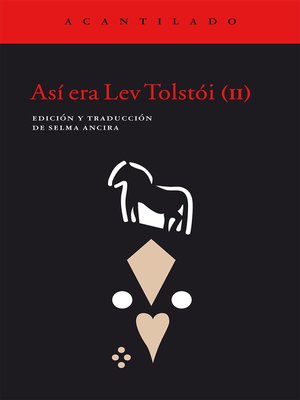 cover image of Así era Lev Tolstói (II)